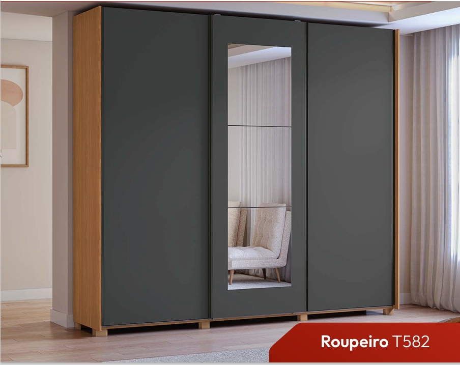 Roupeiro 3 Portas | T582 | Kappesberg 0226      S/Espelho 2590,00  E Versão C/Espelho 2840,00 
