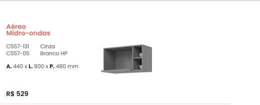 Cozinha  Americana | Aéreo Micro -Ondas | C557 | Henn 0126