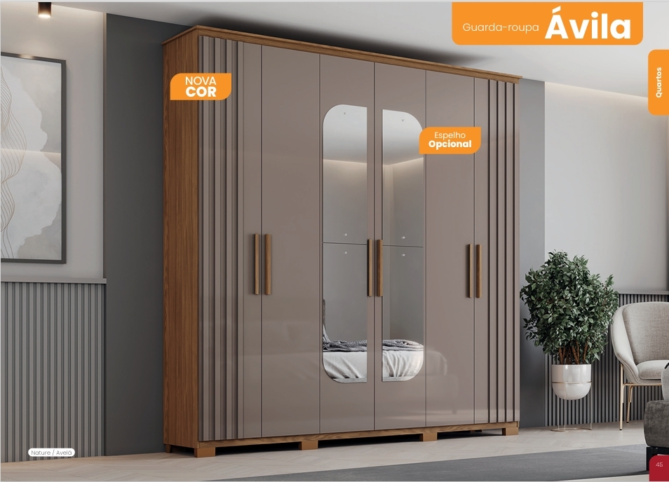 Roupeiro Ávila | D333 | Com Espelho | Henn 0126