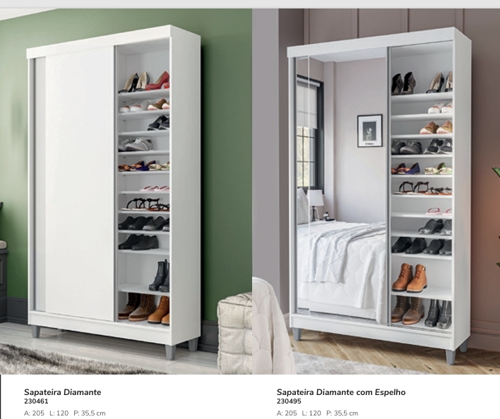 Sapateira Diamante | Politorno 0226  S/Espelho 1070,00 E Versão C/Espelho 1448,00