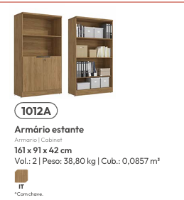 Armário Estante | 1012A | Kappesberg 0226