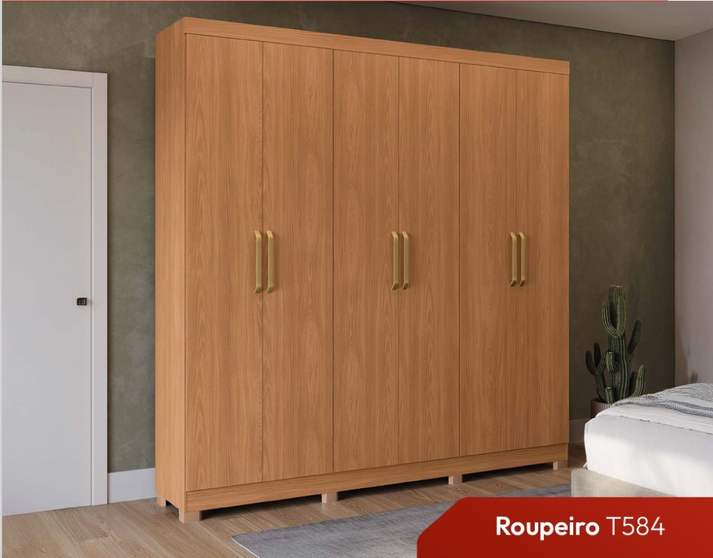 Roupeiro 6 Portas | T584 | Kappesberg 0226   S/Espelho 1340,00  E Versão C/Espelho 1620,00