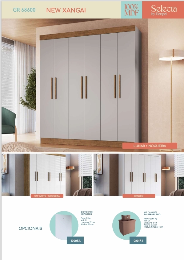 Roupeiro New Xangai | 68600 | Doripel 0226