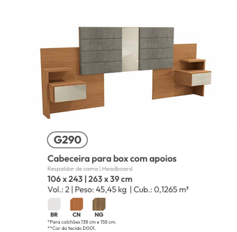 Cabeceira C/Apoios | G290 | Kappesberg 0226
