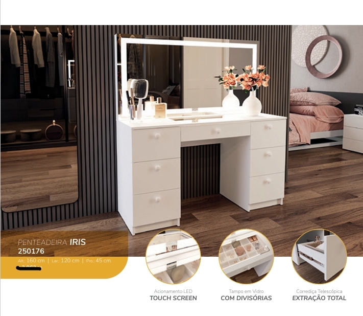 Penteadeira Iris | Politorno 0226