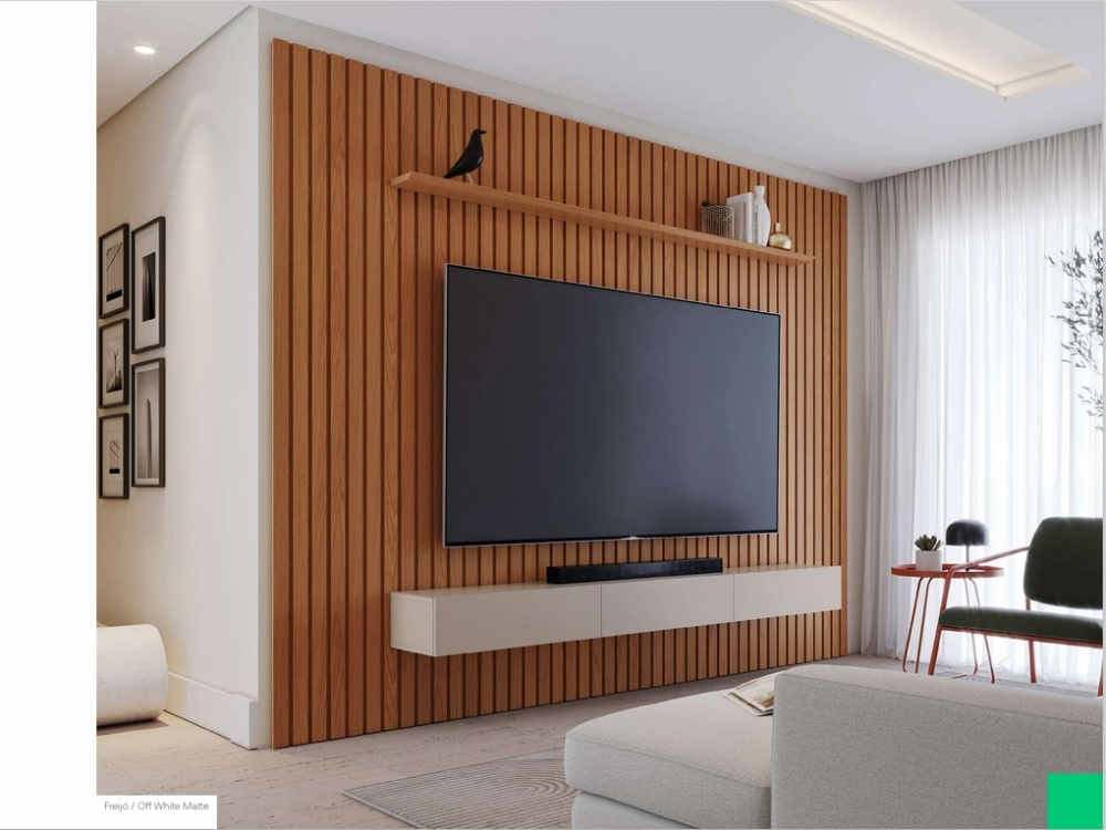 Painel Ripado Niágara + Nicho + Prateleira  | Colibri 0226 Abaixo Confira Medidas E Valores !