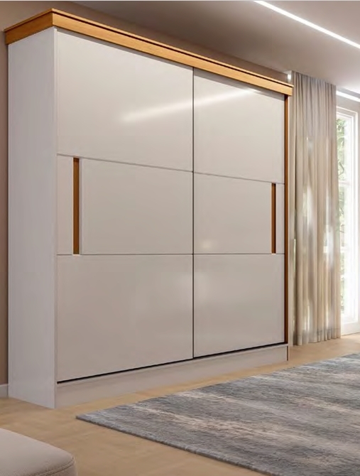 Roupeiro Bristol 2P Correr | Móveis Primavera 0226    S/Espelho 1680,00 E Versão C/Espelho 1980,00