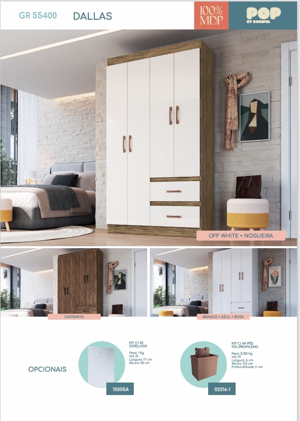 Roupeiro Dallas | 55400 | Doripel 0226