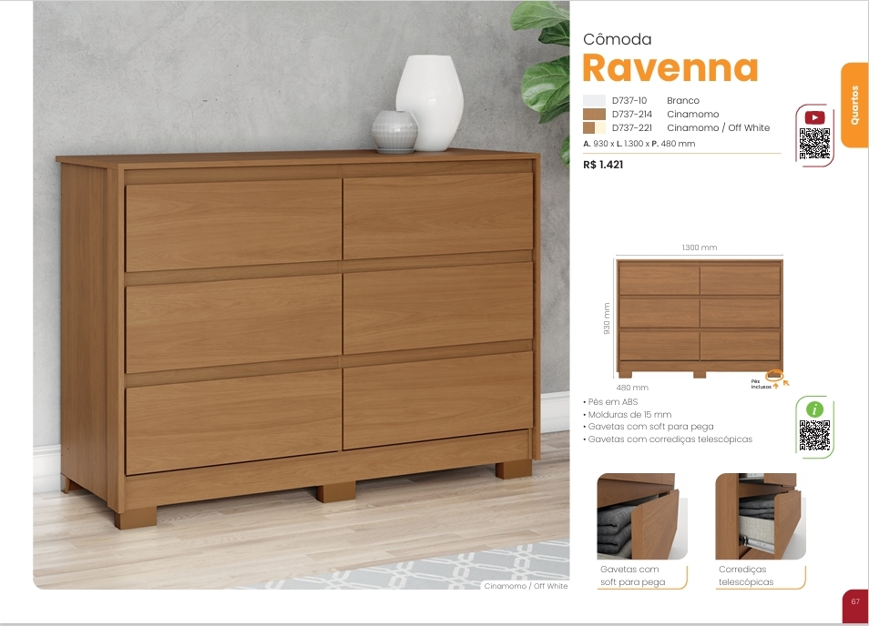 Cômoda Ravenna | D737 | Henn 0126 