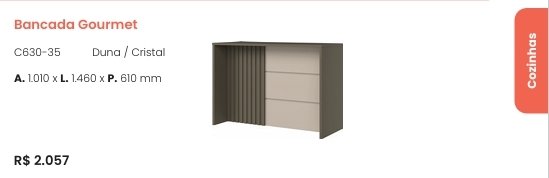 Cozinha  Connect | Bancada Gourmet | C630 | Henn 0126