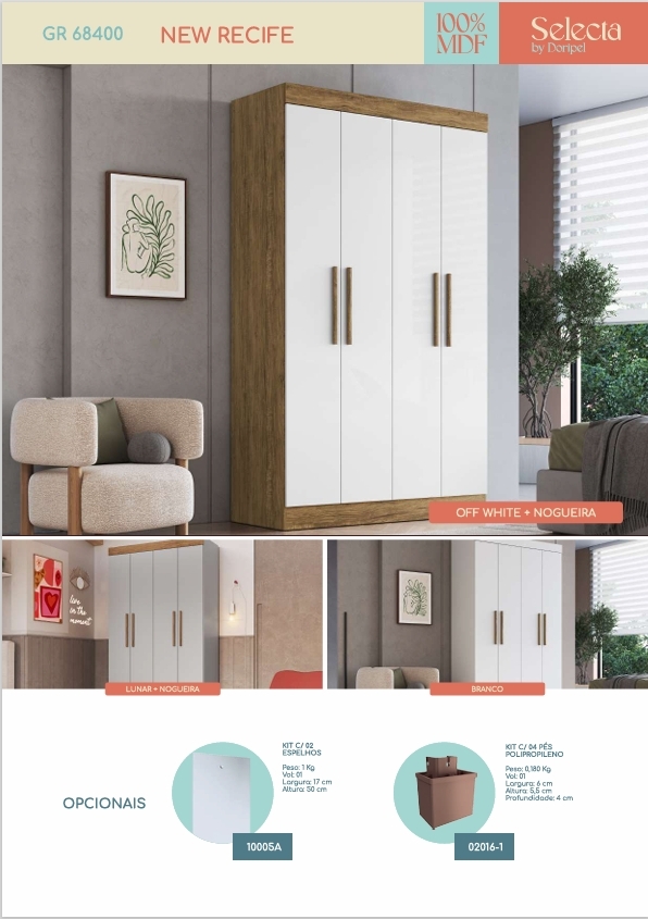 Roupeiro New Recife | 68400 | Doripel 0226