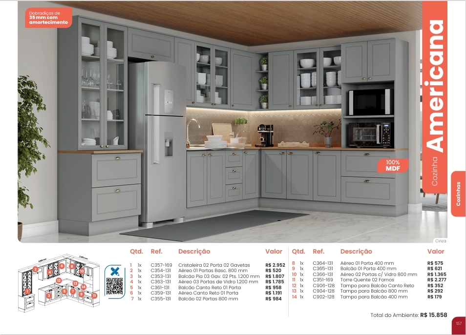 Cozinha  Americana | Cozinha Modulada | Henn 0126