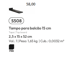 Cozinha Modulada - Tampos Avulsos | Valor Em Cada Imagem Do Produto |  Kappesberg 0226    Confira !