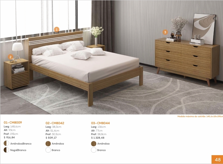 Cama Casal | CM8009 | Tecnomobili 0226