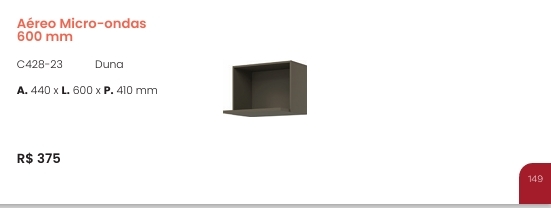 Cozinha  Connect | Aéreo Micro-Ondas | C428 | Henn 0126