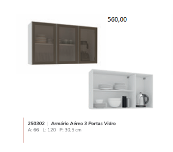Cozinha Modulada Amara | Valor Das Peças Avulsas Acima Da Imagem De Cada Produto | Politorno 0226   Confira ! 