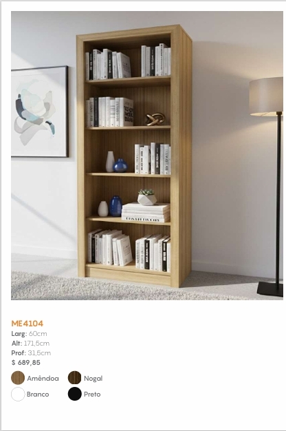 Estante Livreiro | ME4104 | Tecnomobili 0226
