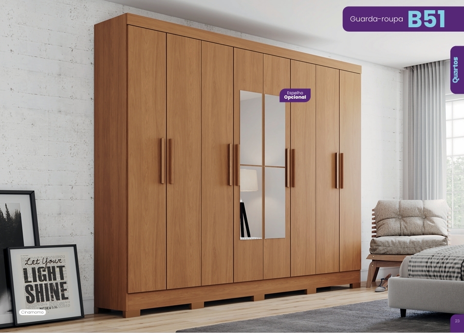 Roupeiro C/Espelho | B51 | Briz 0126