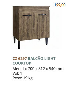 Cozinha Modulada Light  | Valor Das Peças Avulsas Acima De Cada Imagem Do Produto | Irm 0226   Confira !