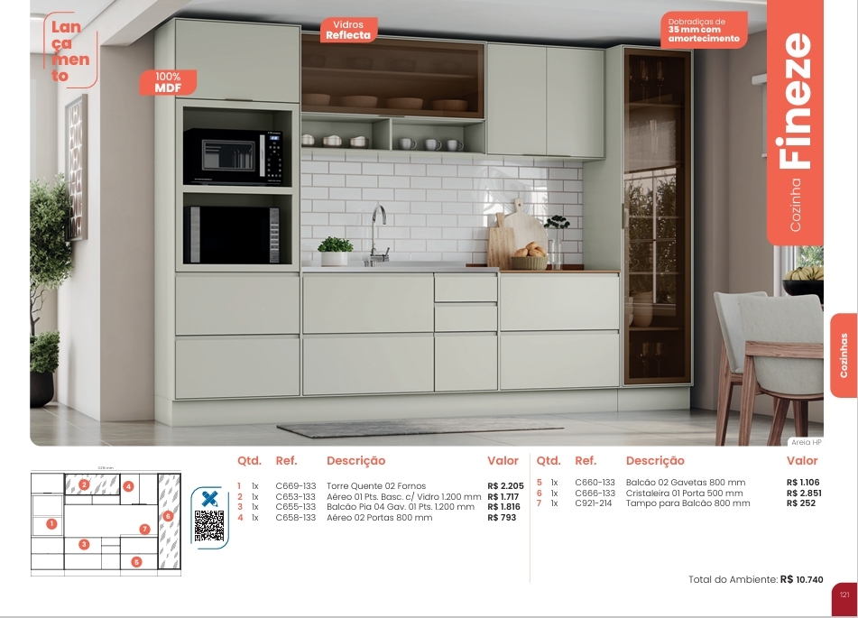 Cozinha  Fineze | Cozinha Modulada | Henn 0126