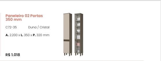Cozinha  Connect | Paneleiro | C72 | Henn 0126