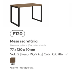 Mesa Secretária | F120 | Kappesberg 0226