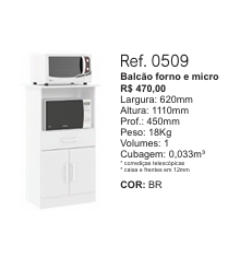 Balcão Forno / Micro | 0509 | Soluzione 0126