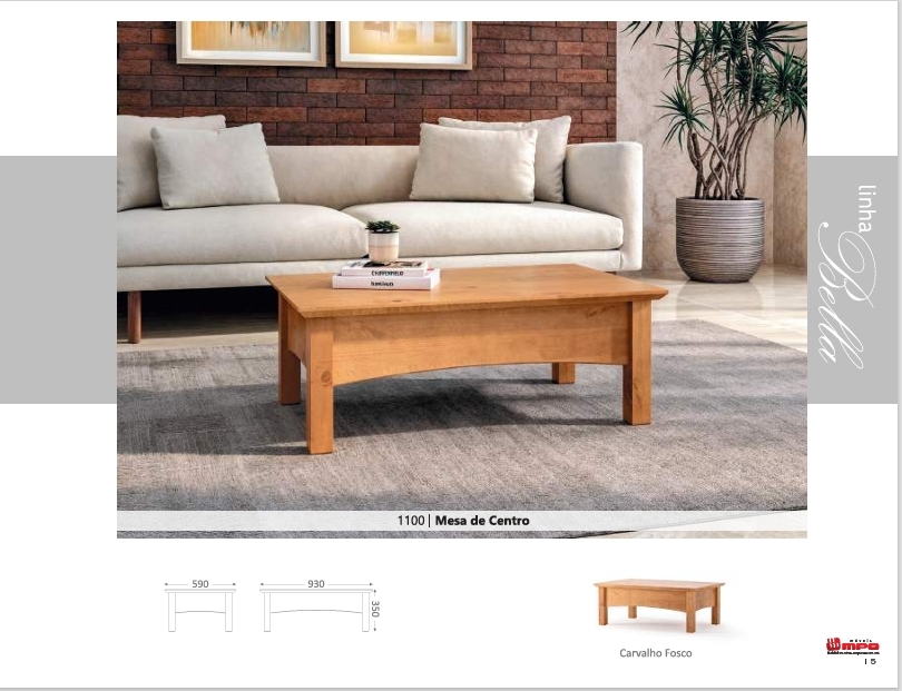 Mesa De Centro | 1100 | Linha Bella | MPO 0126