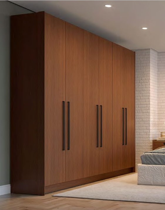 Roupeiro Turim 6P | Móveis Primavera 0226 S/Espelho 2200,00 E Versão C/Espelho 2550,00