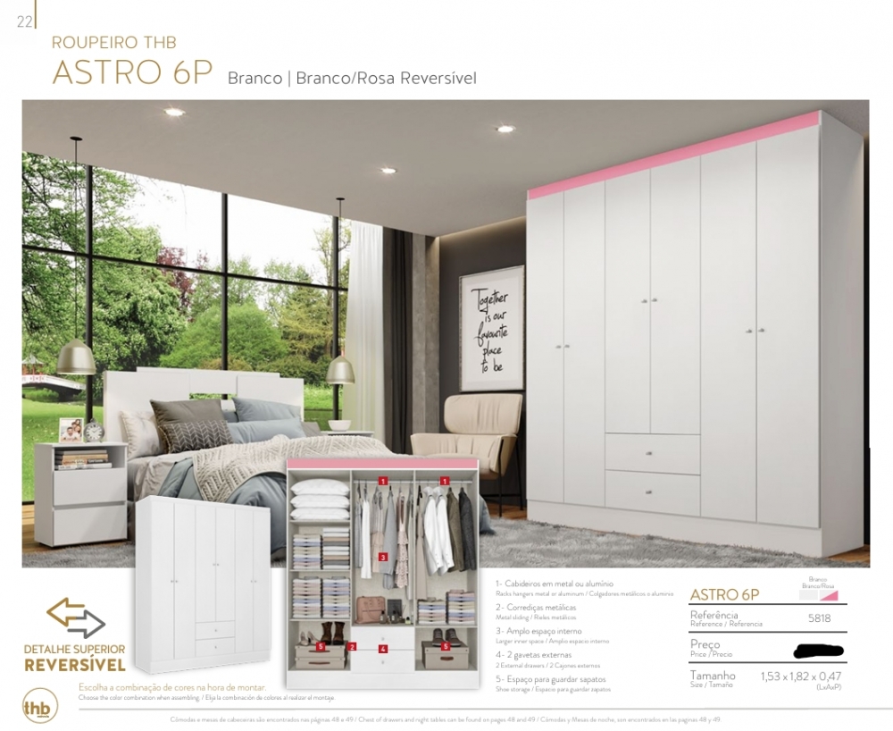 Roupeiro Astro 6P | 5818 | Thb 0226