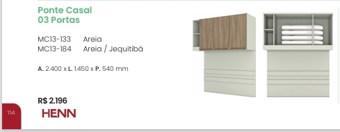 Seletto Ponte Casal 3 Portas | MC13 | Henn 0126