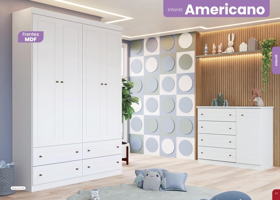 Quarto Infantil Americano  | Cômoda | D715 | Henn 0126 