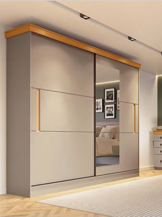 Roupeiro Liverpool 2P Correr | Móveis Primavera 0226   S/Espelho 1928,00 E Versão C/Espelho 2230,00