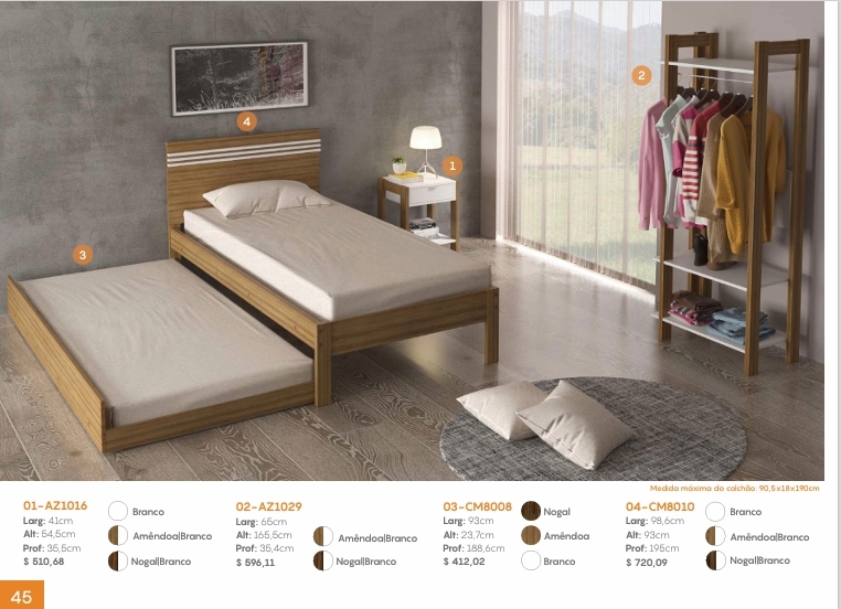 Cama Auxiliar | CM8008 | Tecnomobili 0226