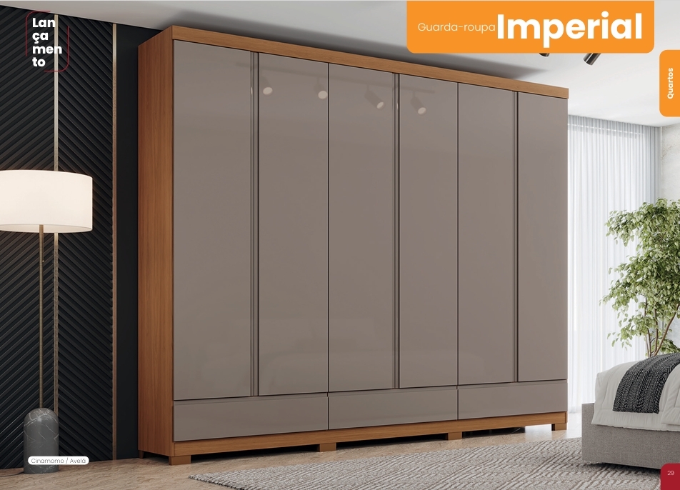 Roupeiro Imperial | D344 | Com Espelho | Henn 0126