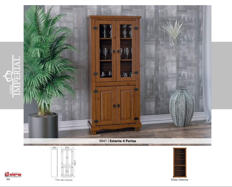 Estante 4 Portas | 9041 | Linha Imperial | MPO 0126