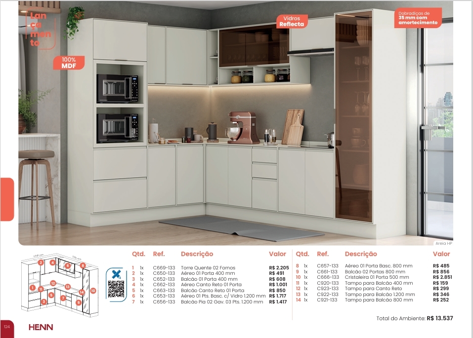 Cozinha  Fineze | Cozinha Modulada | Henn 0126