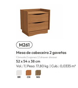 Mesa De Cabeceira | M261 | Kappesberg 0226