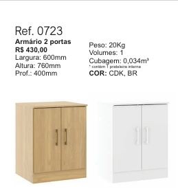 Armário 2 Portas | 0723 | Soluzione 0126