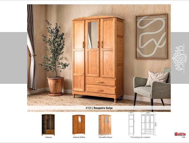 Roupeiro Suíça | 4103 | Linha Clássica | MPO 0126 