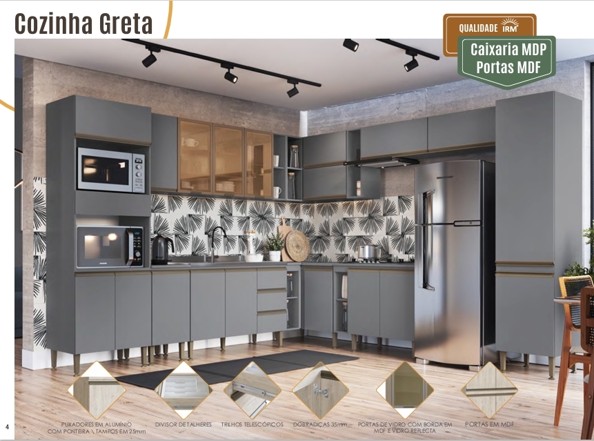 Cozinha Modulada Greta | Irm 0226
