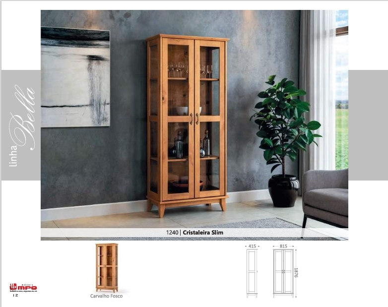 Cristaleira Slim | 1240 | Linha Bella | MPO 0126
