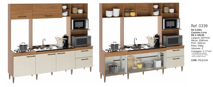 Cozinha Compacta Livia | 0339 | Soluzione 0126