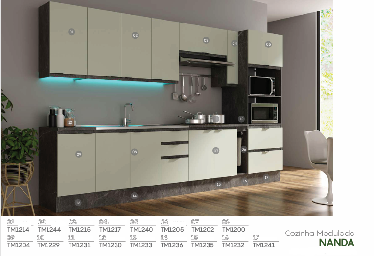 Cozinha Modulada Nanda | 7 | Tecnomobili 0226