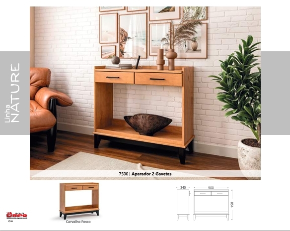 Aparador 2 Gavetas | 7500 | Linha Nature | MPO 0126
