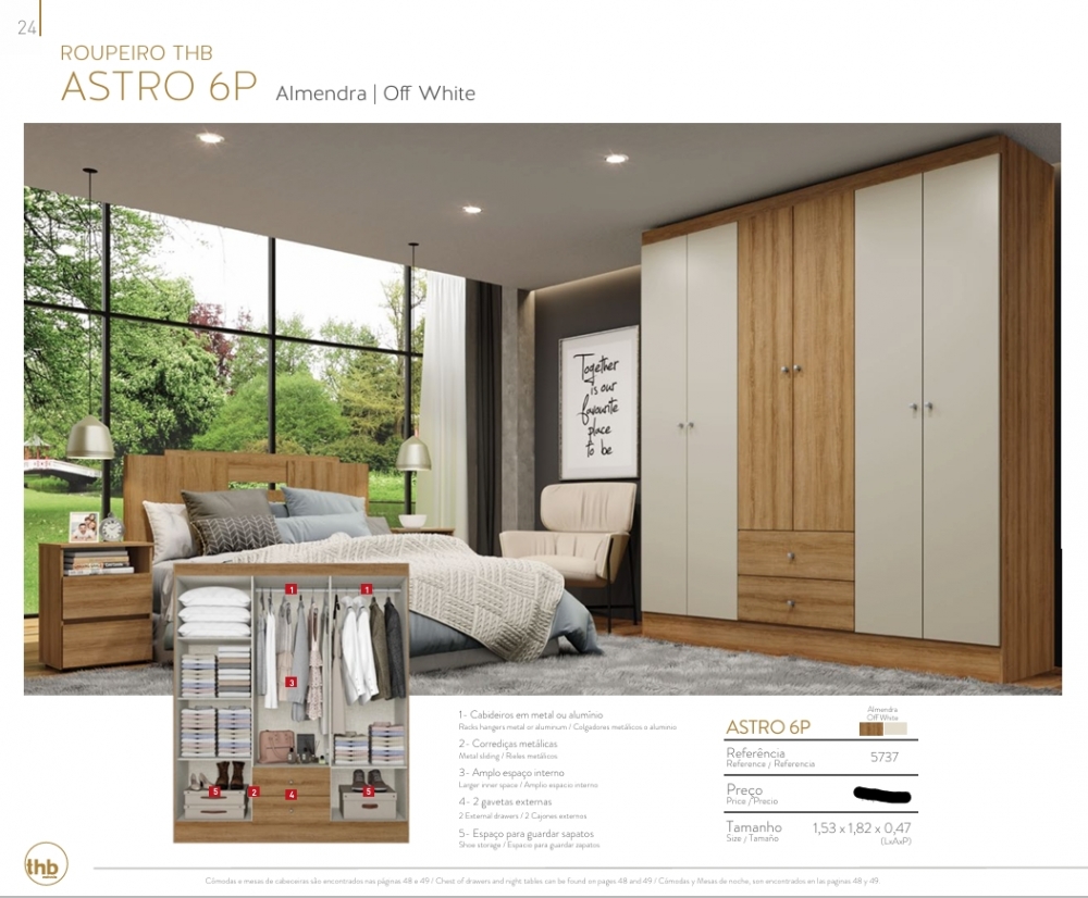 Roupeiro Astro 6P | 5737 | Thb 0226