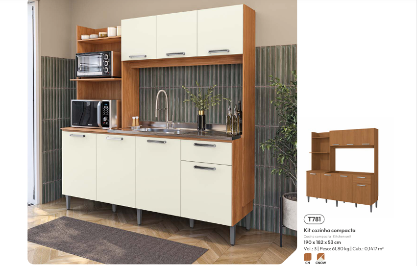 Cozinha Compacta | T781 | Kappesberg 0226