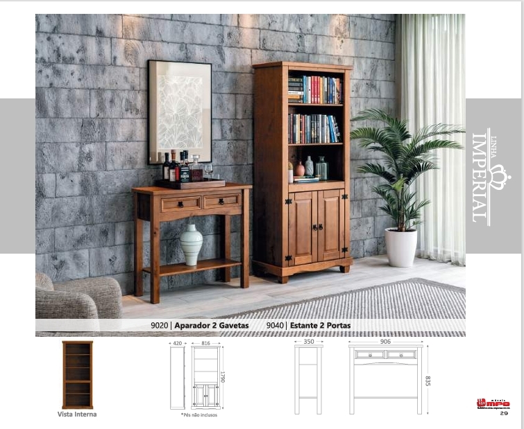 Estante  2 Portas | 9040 | Linha Imperial | MPO 0126