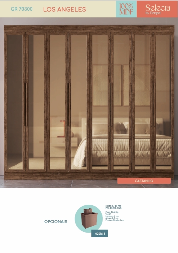Roupeiro Los Angeles | 70300 | Doripel 0226