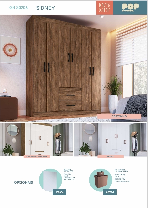 Roupeiro Sidney | 50206 | Doripel 0226